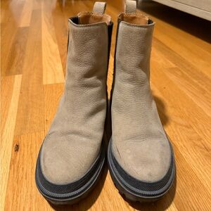 Lucky Brand Beige Ankle Booties